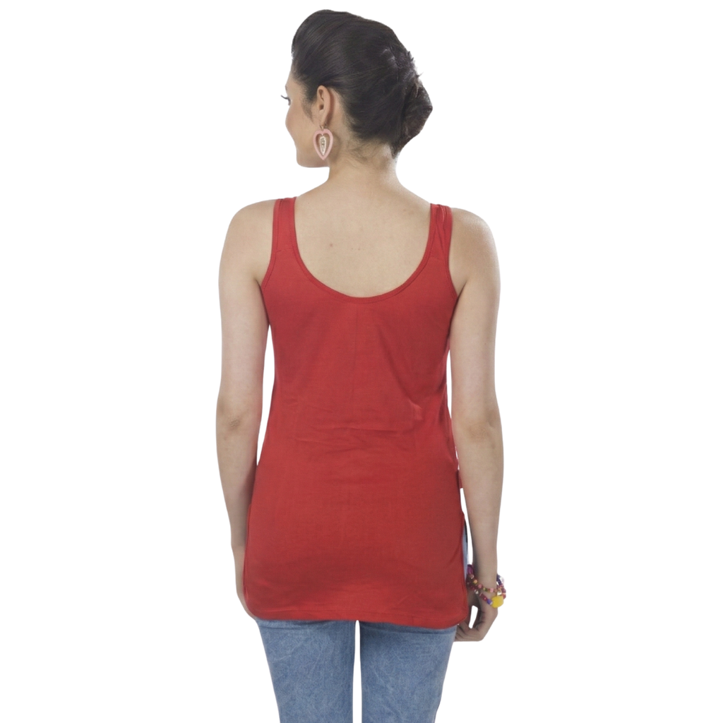 Mythili Wide Strap Cotton Tank Top/Kurti Slip Camisol